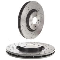 Par Disco Freio Dianteiro 350mm Brembo Mercedes Cla45 Amg C117 2013-2019