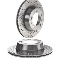 Par Disco Freio Traseiro Perfurado Brembo Porsche 718 Boxster 2.0 2016-2024