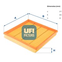 Filtro Ar Motor Ufi Bmw 535 F11 2010-2017