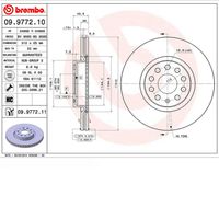 Par Disco Freio Dianteiro 312mm Brembo Vw Passat 3.6 24v 2008-2012