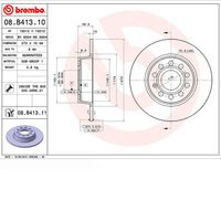 Par Disco Freio Traseiro 272mm Brembo Vw Fusca Tsi 2.0 16v 2013-2017
