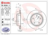 Par Disco Freio Traseiro 300mm Brembo Bmw 328 F30 2013-2018