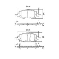 Pastilha Freio Dianteira Cêramica Ferodo Honda Civic Turbo 1.5 16v 2017-2018