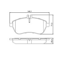 Pastilha Freio Dianteira Cêramica Ferodo Mercedes C250 W204 2008-2014
