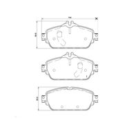 Pastilha Freio Dianteira Cêramica Ferodo Mercedes Cla200 C117 1.6 16v 2013-2019