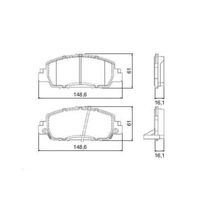 Pastilha Freio Dianteira Cêramica Ferodo Honda Hrv 2015-2018