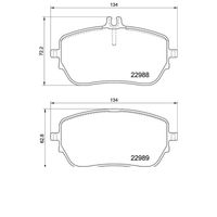 Pastilha Freio Dianteira Brembo Mercedes B180 W247 2018-2022