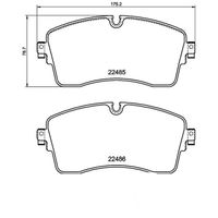 Pastilha Freio Dianteira Brembo Land Rover Discovery Sport 2015-2022