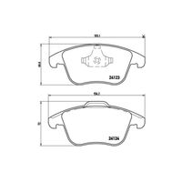 Pastilha Freio Dianteira Brembo Volvo S80 2006-2012