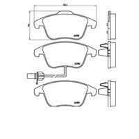 Pastilha Dianteira Brembo Audi A4 2007-2015