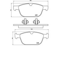 Pastilha Freio Dianteira Brembo Peugeot 3008 2010-2016