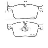 Pastilha Freio Dianteira Brembo Jaguar Xf 2015-2021