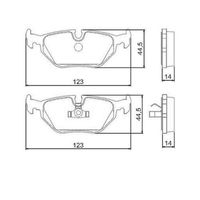 Pastilha Freio Traseira Cêramica Ferodo Bmw 316 E36 V 1993-1999