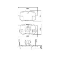 Pastilha Freio Traseira Cêramica Ferodo Honda Cr-V 2.4 16v 2005-2009