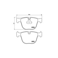 Pastilha Freio Traseira Brembo Bmw 760 E65,E66,E67 2003-2008