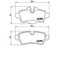 Pastilha Freio Traseira Brembo Mini Cooper R56 2006-2013
