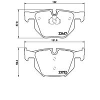 Pastilha Freio Traseira Brembo Bmw X6 Xdrive F16 2015-2018