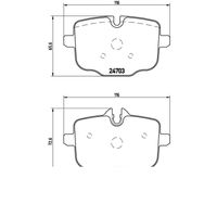 Pastilha Freio Traseira Brembo Bmw M3 G80 2019-2023
