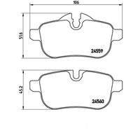 Pastilha Freio Traseira Brembo Bmw Z4 Sdrive E89 2009-2018