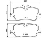 Pastilha Freio Traseira Brembo Bmw 320 G20 2.0 16v 2019-2023