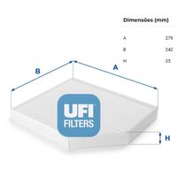 Filtro Ar Condicionado Ufi Audi A5 2007-2019