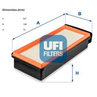 Filtro Ar Motor Ufi Bmw 330 F30 3.0 24v 2013-2018