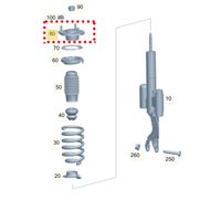 Coxim Amortecedor Dianteiro Bbi Germany Mercedes E300 W213 2016-2020