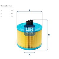 Filtro Ar Motor Ufi Bmw 330 E90 2005-2012