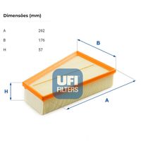 Filtro Ar Motor Ufi Mercedes A250 Turbo W176 2.0 16v 2012-2017