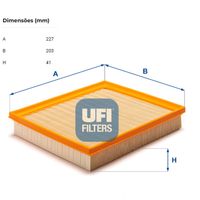 Filtro Ar Motor Ufi Bmw 428 F32,F33,F36 2.0 16v N20 Flex 2013-2019