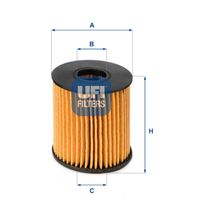 Filtro Oleo Motor Ufi Citroen Ds3 1.6 16v 2012-2016