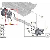 Bomba Agua Motor Bbi Germany Bmw 116 F20, F21 1.6 16v N13 Gasolina 2012-2019