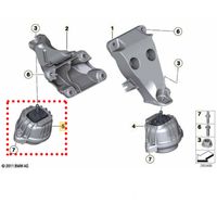 Coxim Motor Direito Bbi Germany Bmw 330 F30 2013-2018