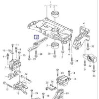 Coxim Motor Traseiro Bbi Germany Vw Jetta 2.5 20v 2005-2010