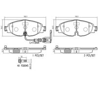 Pastilha Dianteira Cerâmica Brembo Vw Tiguan Tsi 1.4 2016-2024