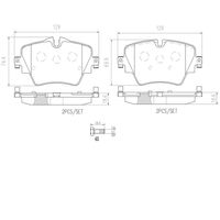 Pastilha Dianteira Cerâmica Brembo Bmw 320 G20 2019-2024