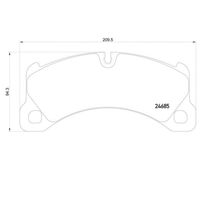 Pastilha Dianteira Brembo Porsche Cayenne Gts 4.8 2012-