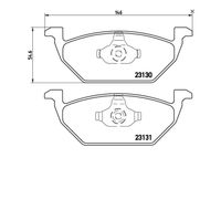 Pastilha Dianteira Brembo Vw Polo 1.6 2002-2009