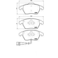 Pastilha Dianteira Brembo Vw Passat Cc 2009-2016