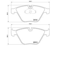 Pastilha Dianteira Brembo Bmw 320 E90 2005-2012