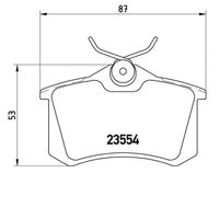 Pastilha Traseira Brembo Vw Polo 2002-2005