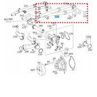 Tubo Cano Duplo Água Bbi Germany Mercedes C250 W204 C204 2009-2014