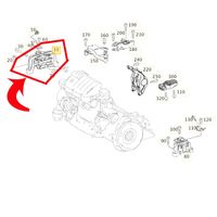 Coxim Motor Direito Bbi Germany Mercedes Gla45 Amg X156 2015-2019
