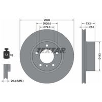 Par Disco Freio Dianteiro 300mm Textar Bmw 420 Gran Coupe F36 2014-2017