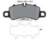 Pastilha Dianteira Textar Porsche 911 Carrera 4 991 3.0 2015-2019