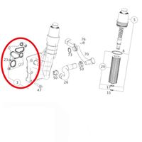 Junta Trocador Calor Elring Mercedes Slk250 Cgi 1.8 16v 2011-2015