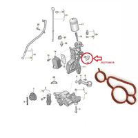 Junta Suporte Filtro Óleo Motor Elring Audi Tt 2.0 16v 2007-2014