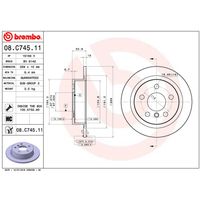 Par Disco Freio Traseiro SÓLido Brembo Mini Cooper S Cabrio F57 2014-2022