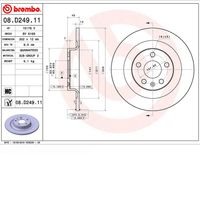Par Disco Freio Traseiro Brembo Volvo Xc60 2015-2019