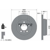 Par Disco Freio Traseiro 300mm Textar Bmw 420 Coupe F33 2014-2020